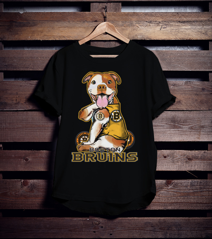 Boston Bruins Pittbull Hockey Fan T-Shirt