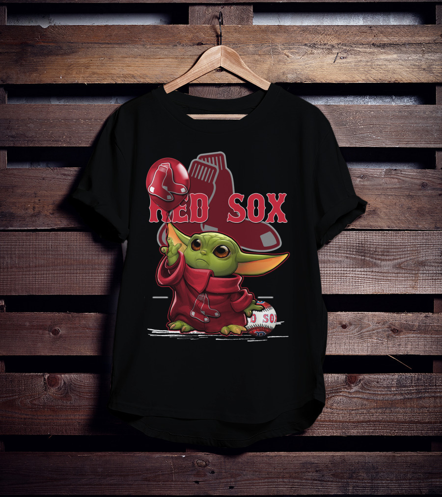 Baby Yoda Red Sox Baseball Magic T-Shirt
