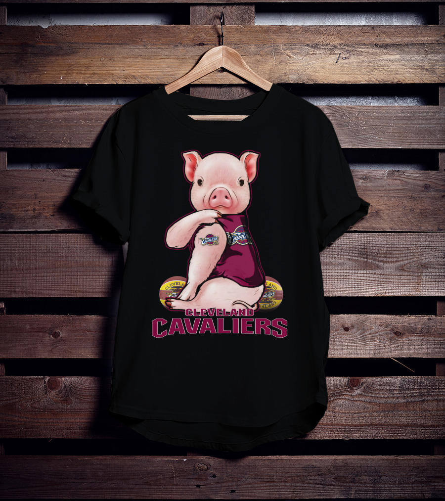 Cleveland Cavaliers Pig Mascot T-Shirt