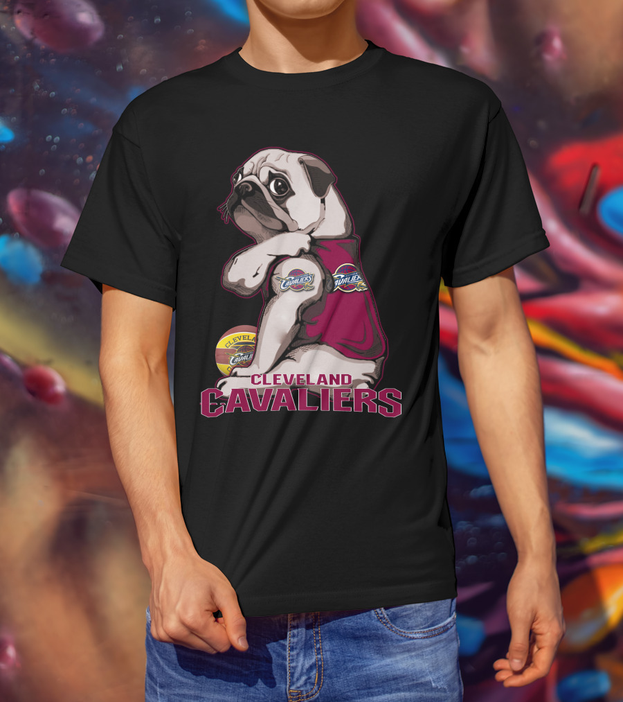 Cleveland Cavaliers Pug Basketball Team T-Shirt