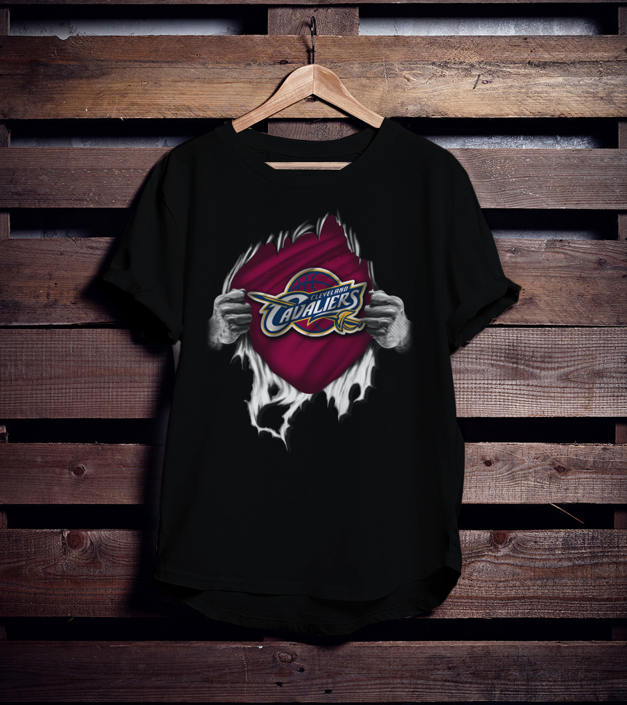 Cleveland Cavaliers Torn Banner NBA Basketball T-Shirt