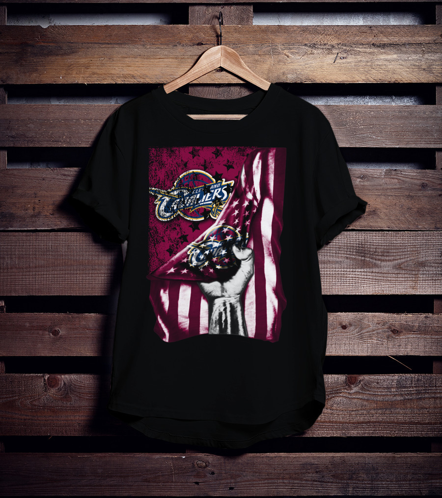 Cleveland Cavaliers Star-Spangled Banner Imagery With Classic T-Shirt