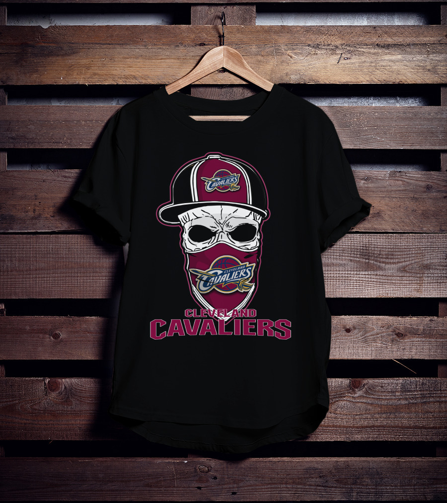 Cleveland Cavaliers Skull Hat Logo With Cavs T-Shirt