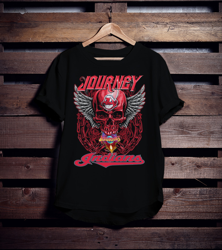 Journey Indians Skull Winged T-Shirt