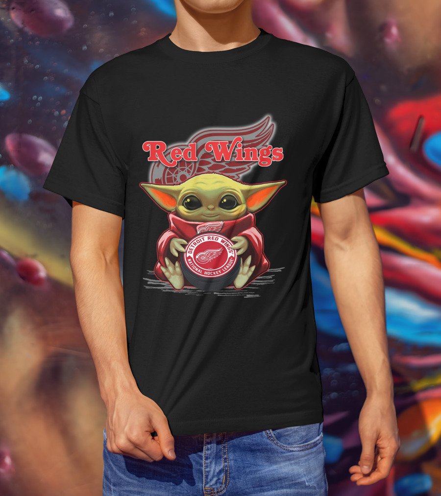 Yoda Detroit Red Wings NHL National Hockey League T-Shirt
