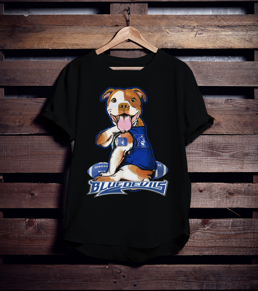 Pittbull Blue Devils Football Mascot T-Shirt
