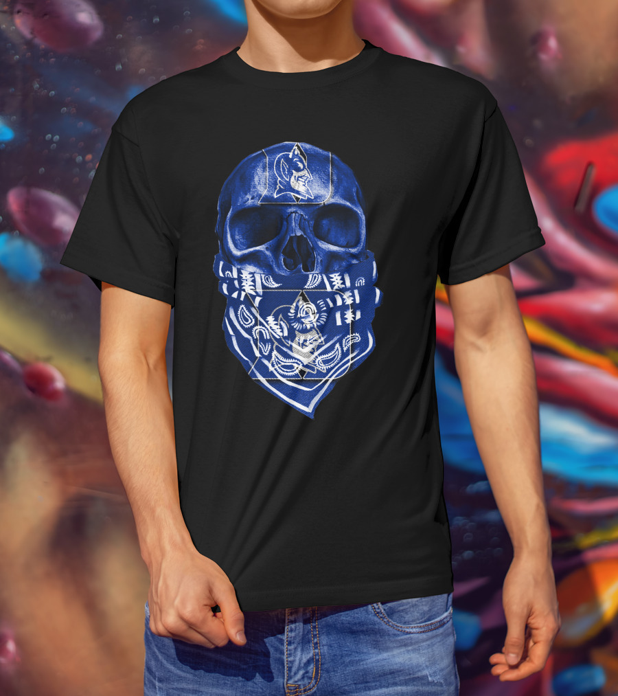 Skull Bandana Duke Blue Devils T-Shirt