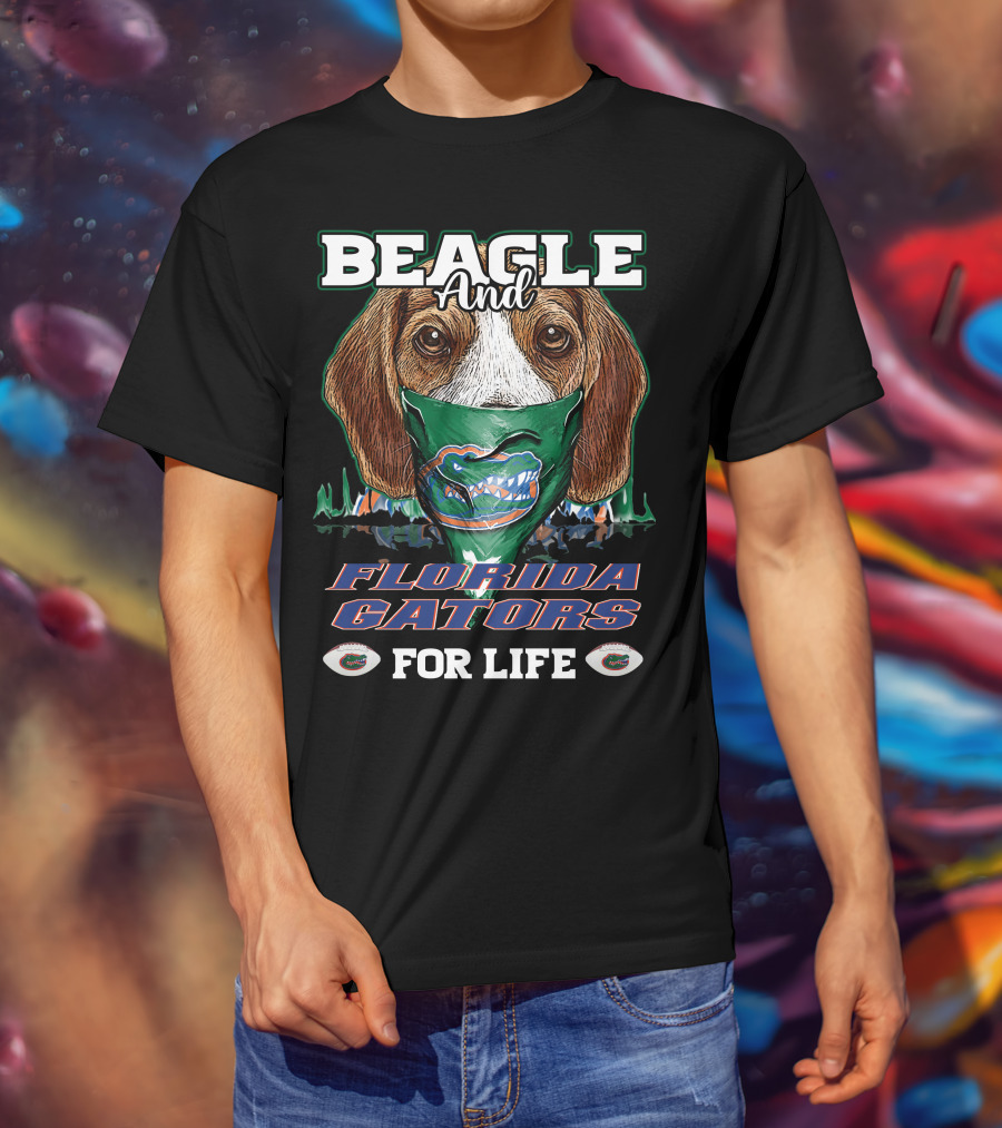 Beagle And Florida Gators For Life T-Shirt