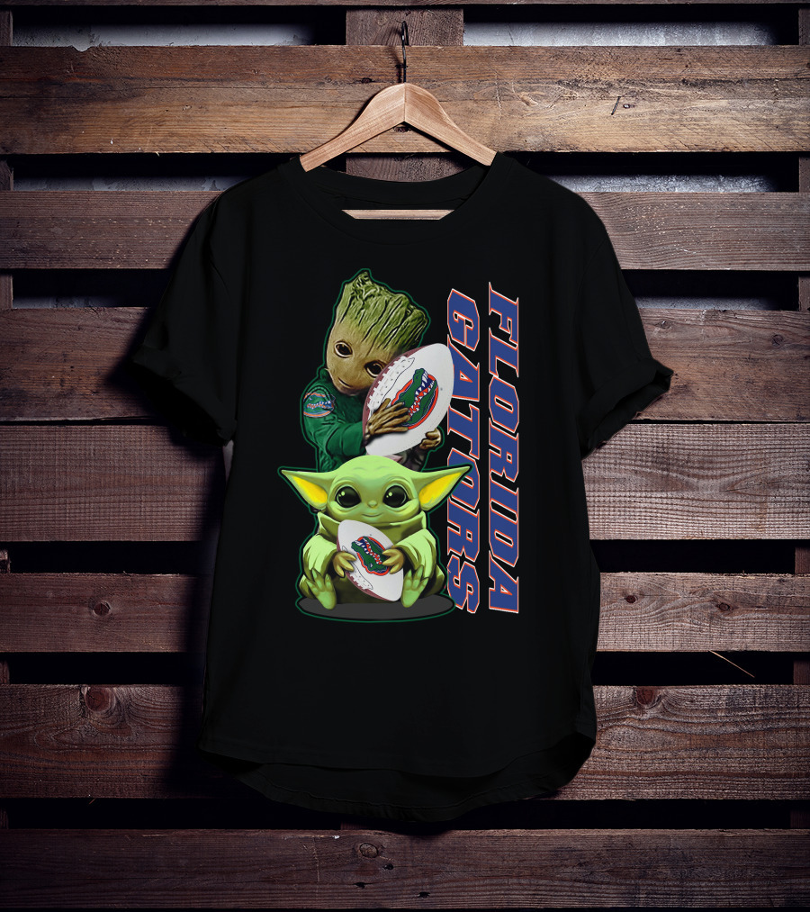 Florida Gators Grzd Yoda Groot Football T-Shirt