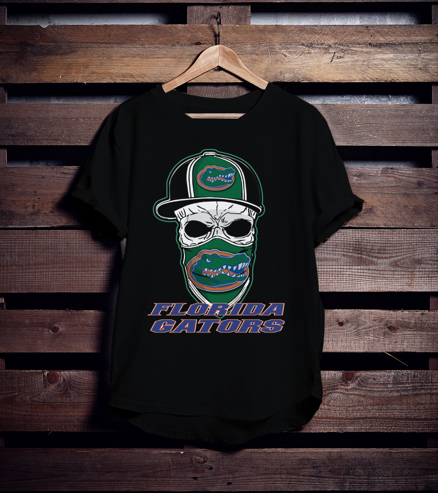 Florida Gators Skull Mask Hat T-Shirt