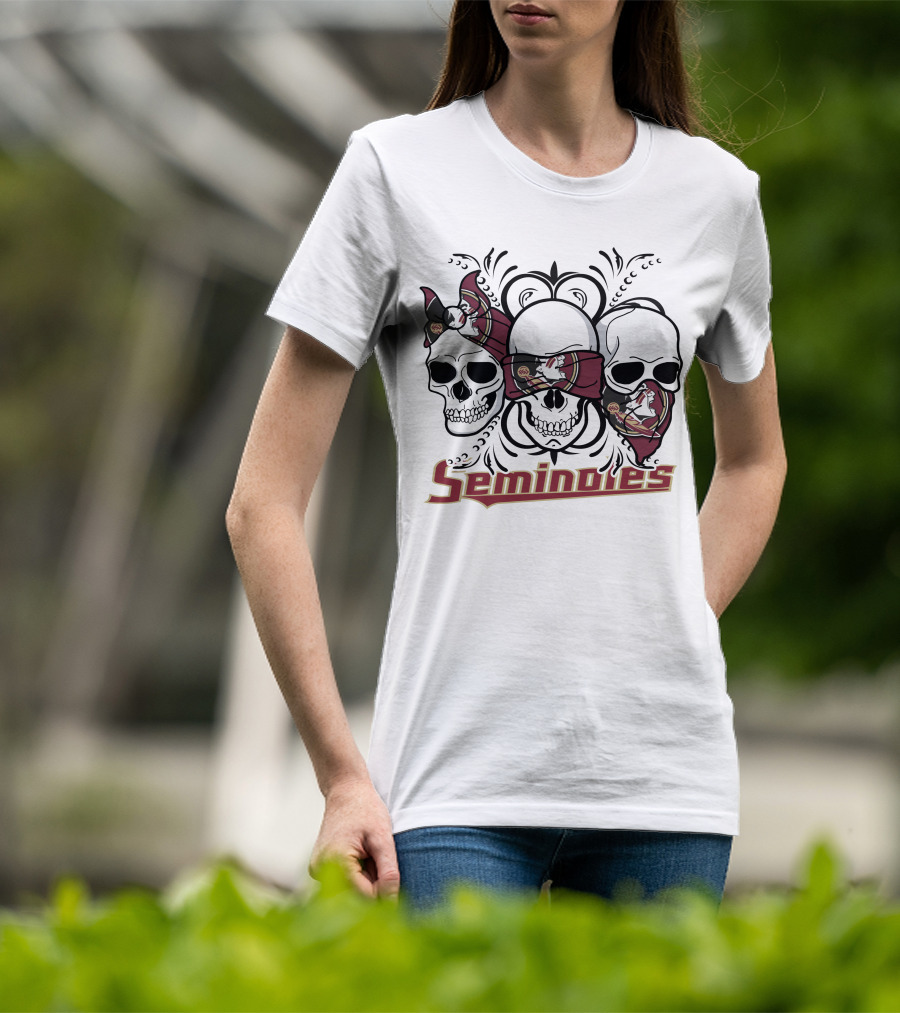 Seminoles 3 Skull Florida State T-Shirt