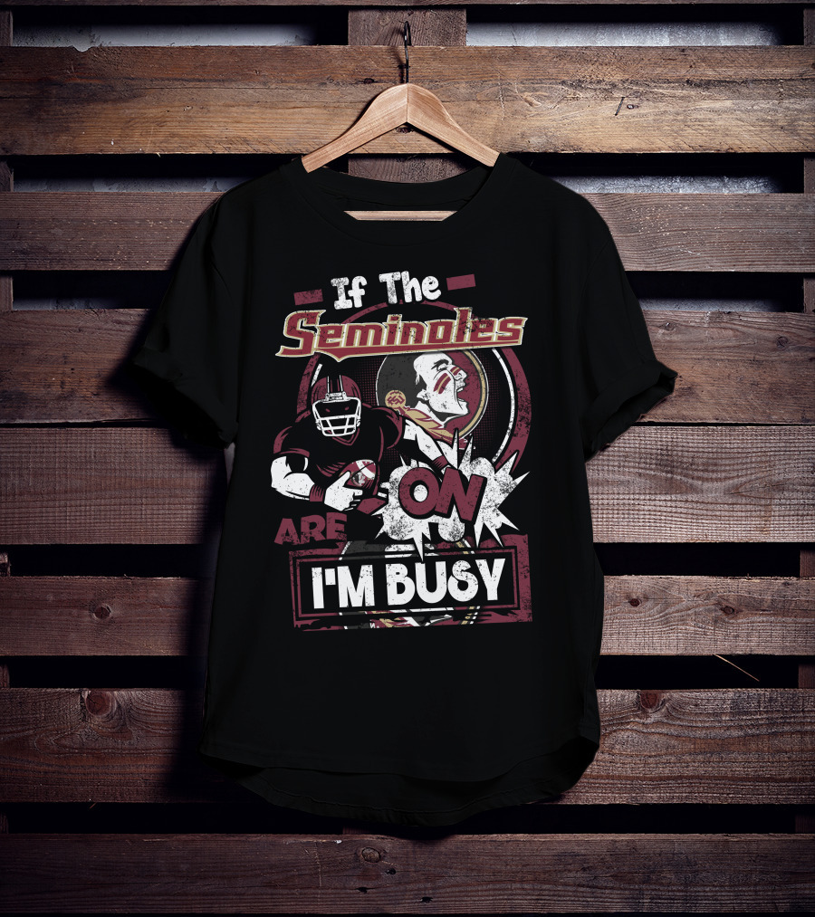 If The Seminoles Are On I'm Busy T-Shirt