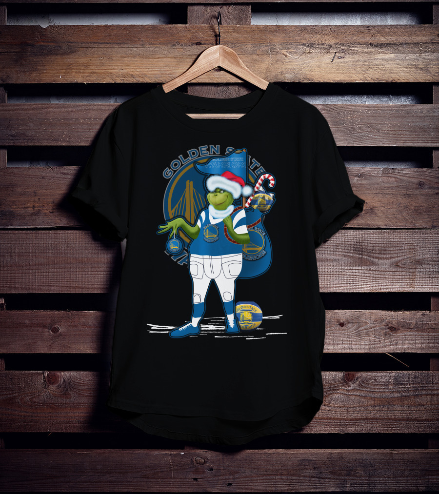 Grinchxmas Golden State Warriors Holiday Character Collaboration T-Shirt