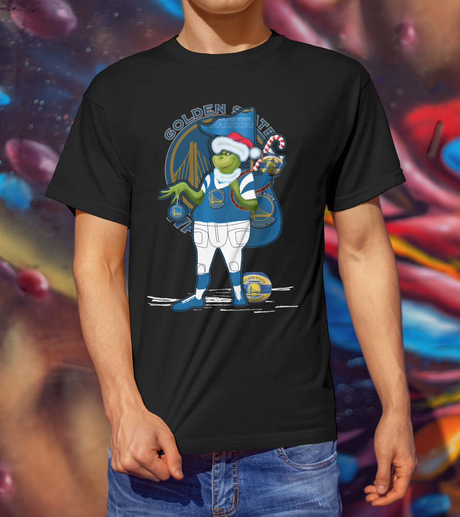 Grinchxmas Golden State Warriors Holiday Character Collaboration T-Shirt