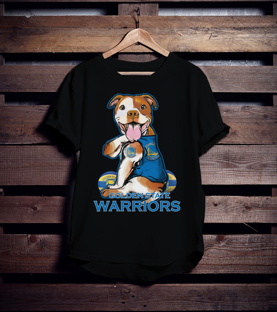 Golden State Warriors Pitbull Basketball Fan T-Shirt