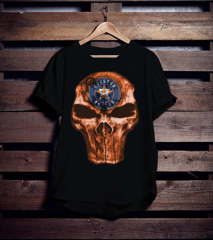 Houston Astros Skull T-Shirt