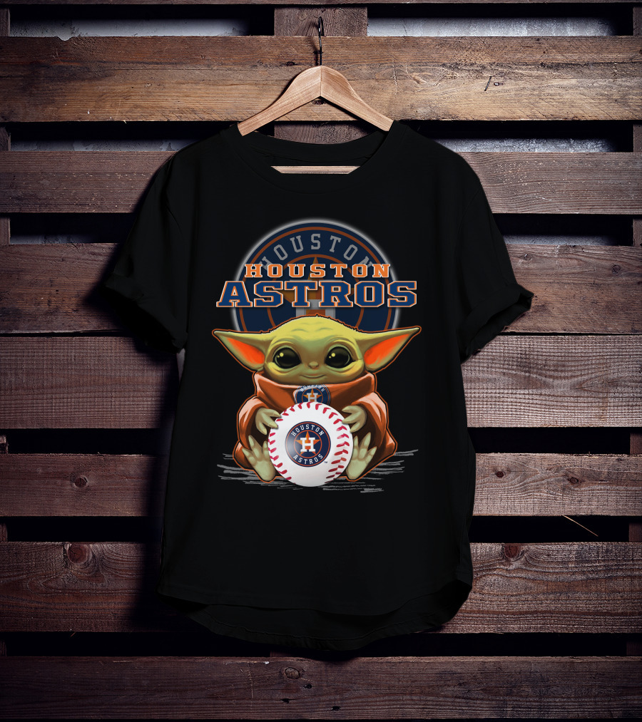Houston Astros Yoda Baseball Fan T-Shirt
