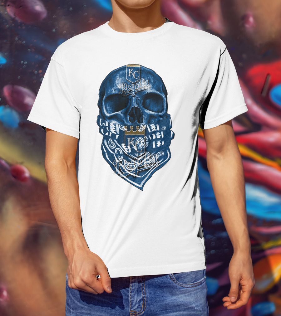 KC Royals Skull Bandana T-Shirt