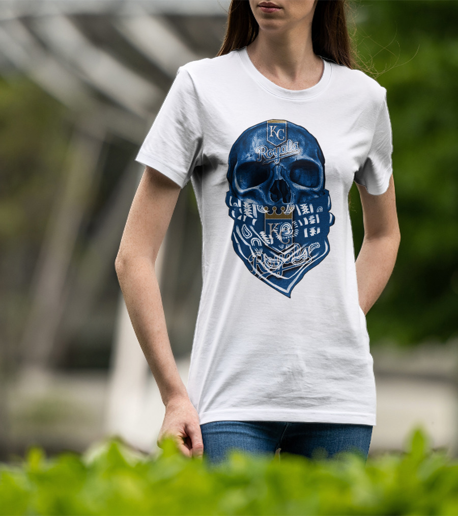 KC Royals Skull Bandana T-Shirt