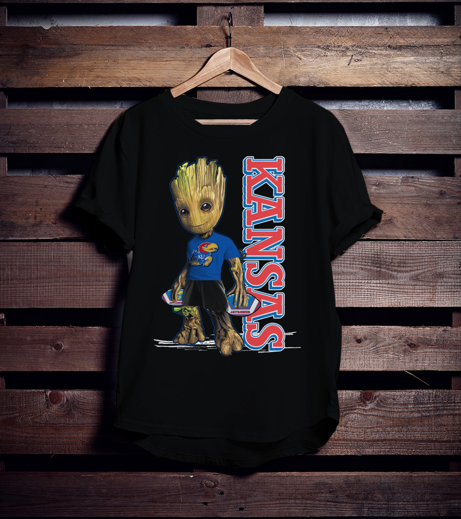 Groot Kansas Jayhawks KU Jayhawk Fan T-Shirt