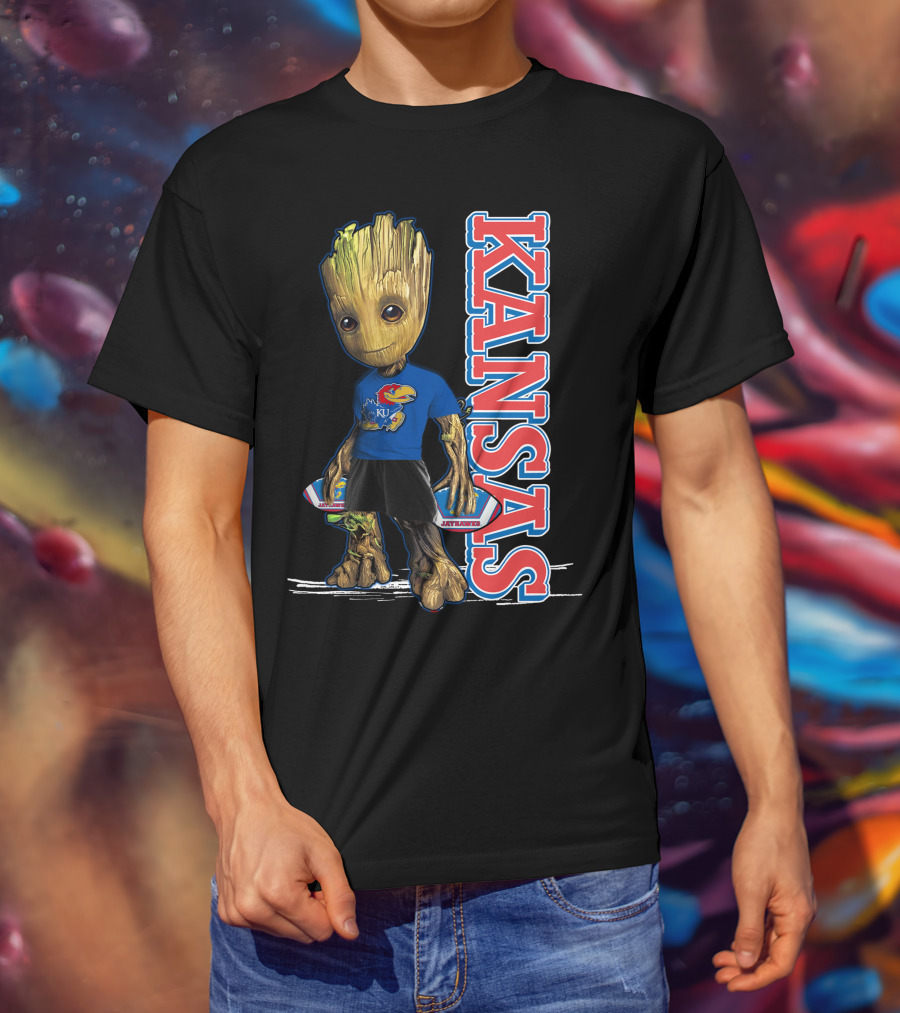 Groot Kansas Jayhawks KU Jayhawk Fan T-Shirt