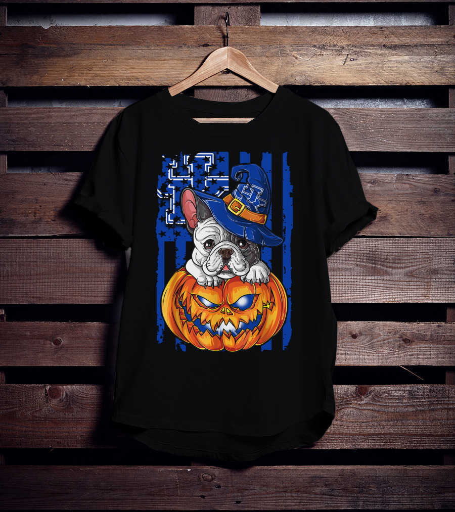 Hlw Bulldog Kentucky Wildcats Halloween Pumpkin Hat T-Shirt