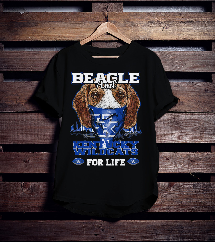 Beagle And Kentucky Wildcats For Life T-Shirt