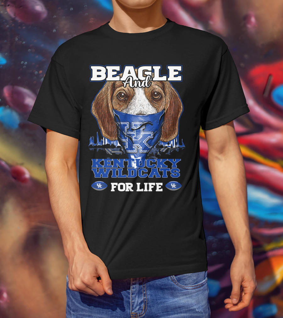 Beagle And Kentucky Wildcats For Life T-Shirt