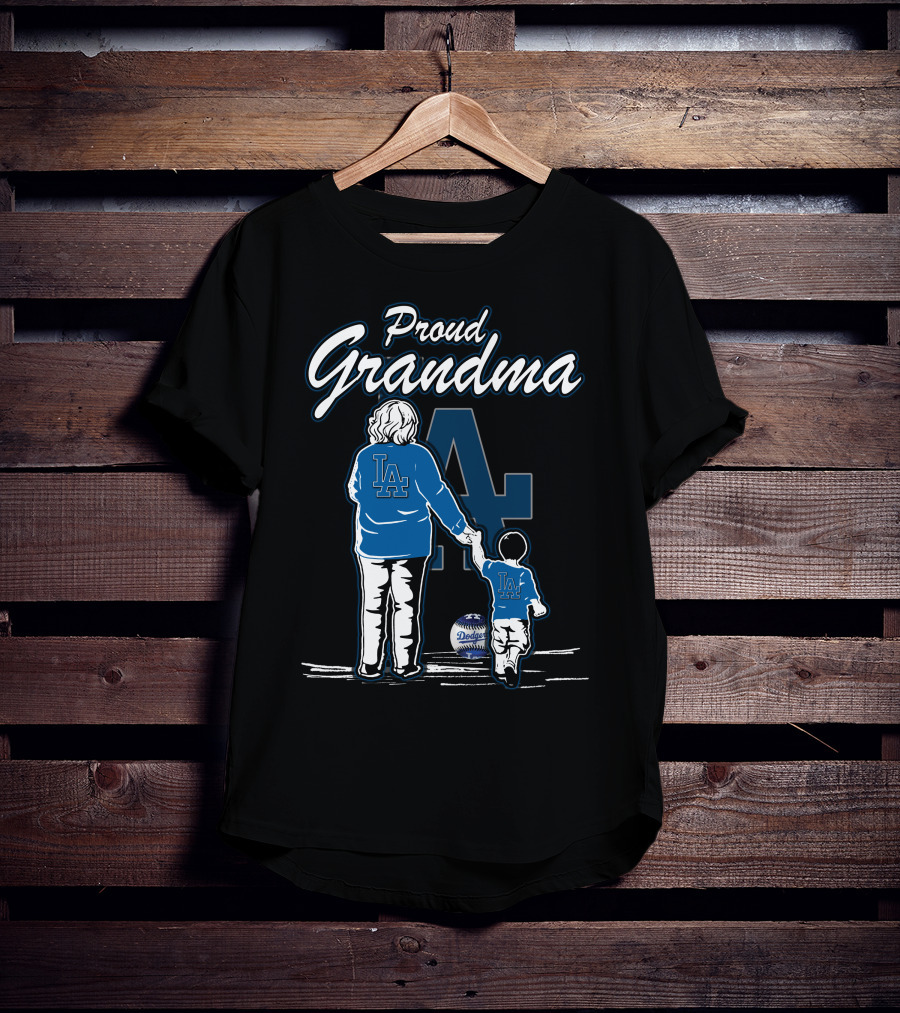Proud Grandma LA Dodgers Fan With Child Team Spirit T-Shirt