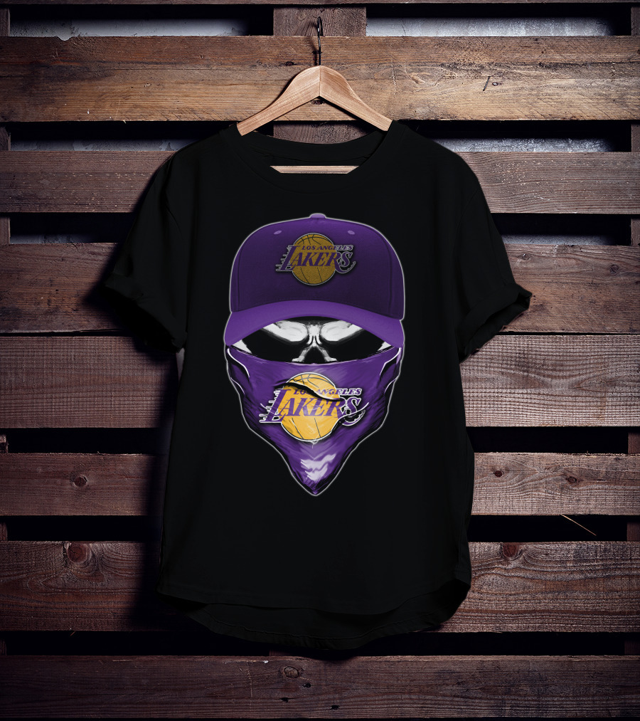 Los Angeles Lakers Skull Cap Bandana T-Shirt