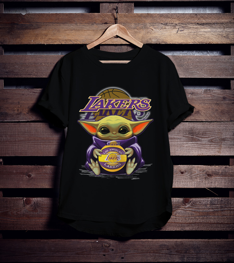 Los Angeles Lakers Yoda Crossover Basketball Fan T-Shirt