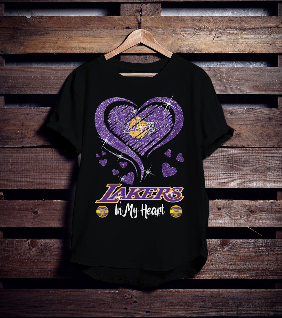 Lakers In My Heart Los Angeles Lakers T-Shirt