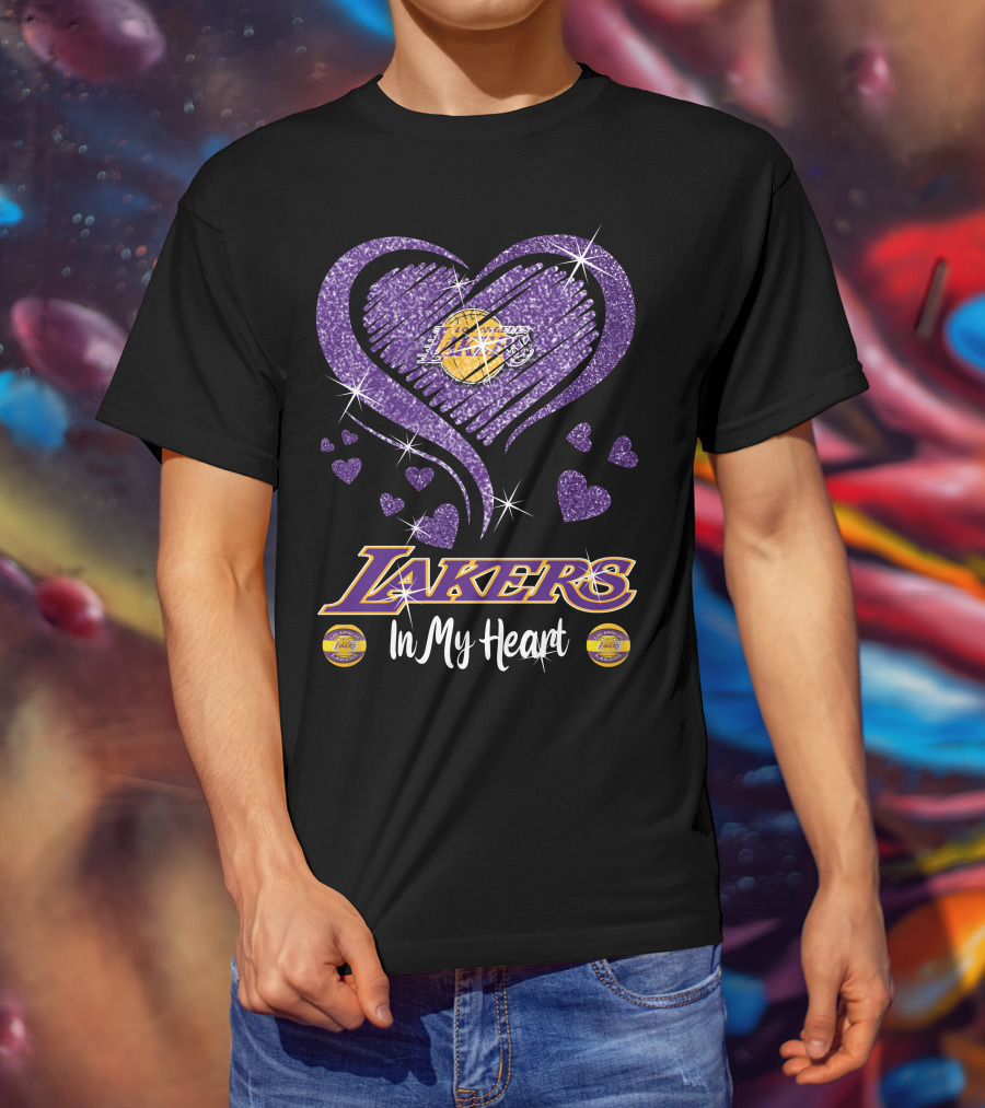 Lakers In My Heart Los Angeles Lakers T-Shirt