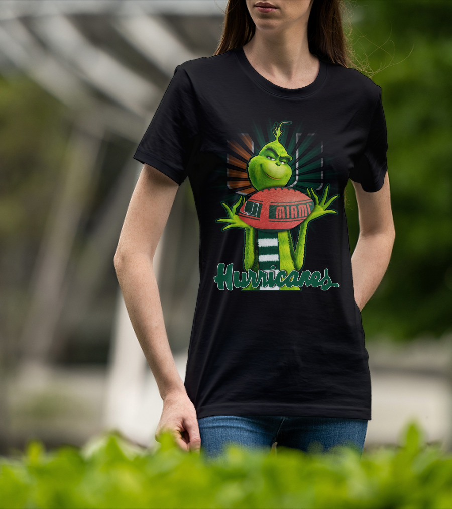 Grinch U Miami Hurricanes Football T-Shirt