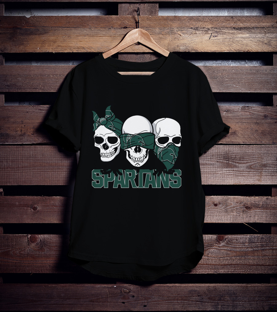 Spartans Three Skull Bandana T-Shirt