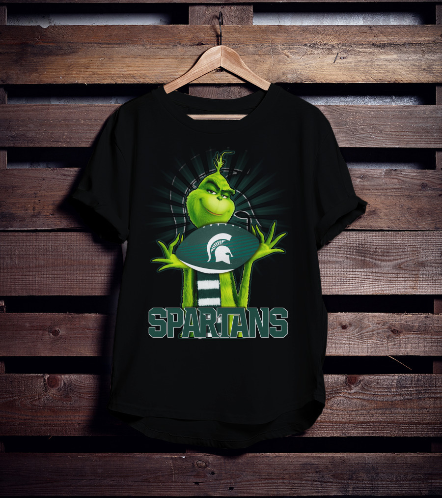 Grinch Spartans Football Michigan State T-Shirt