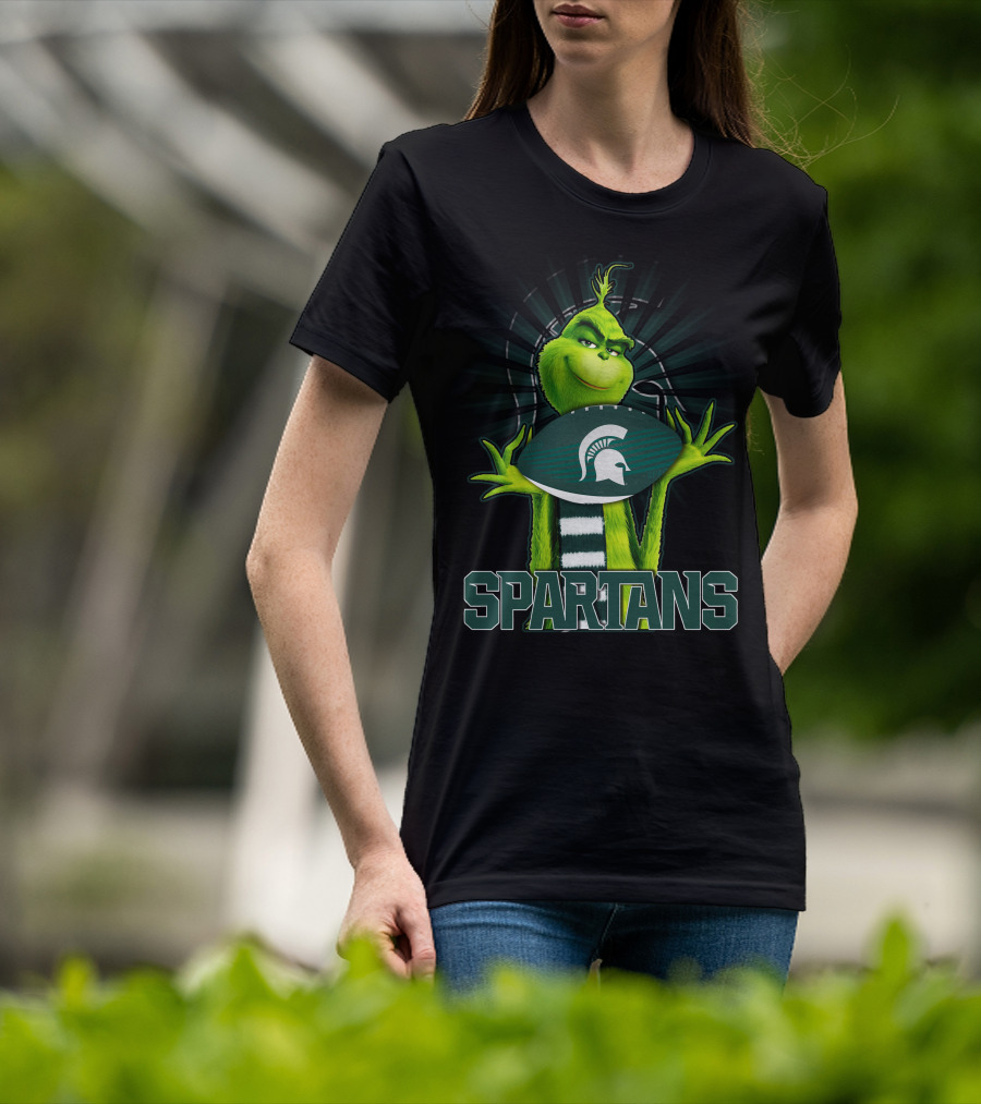 Grinch Spartans Football Michigan State T-Shirt