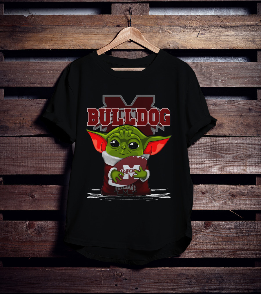 Bulldog Yoda Mississippi State Football T-Shirt