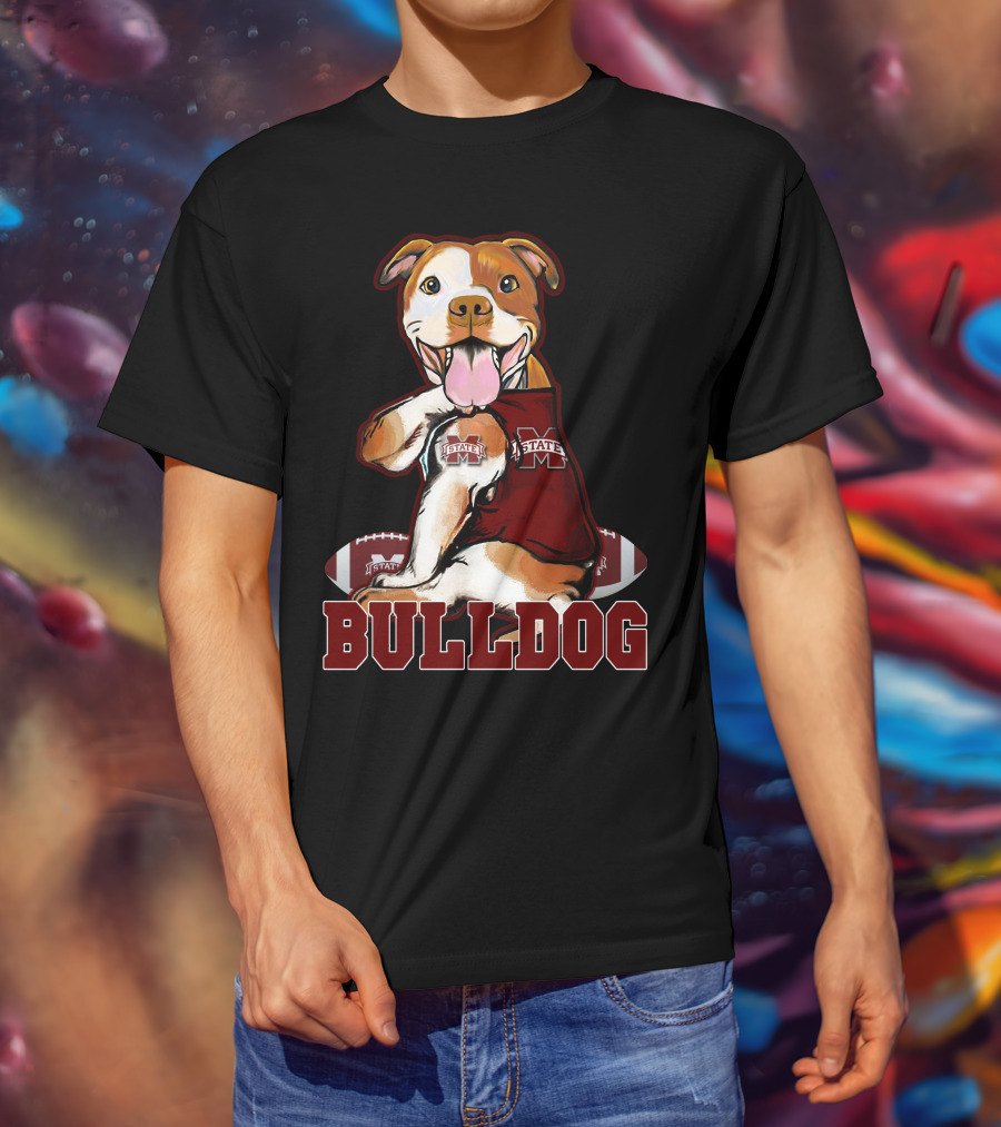 Pittbull Mississippi State Bulldog Football T-Shirt