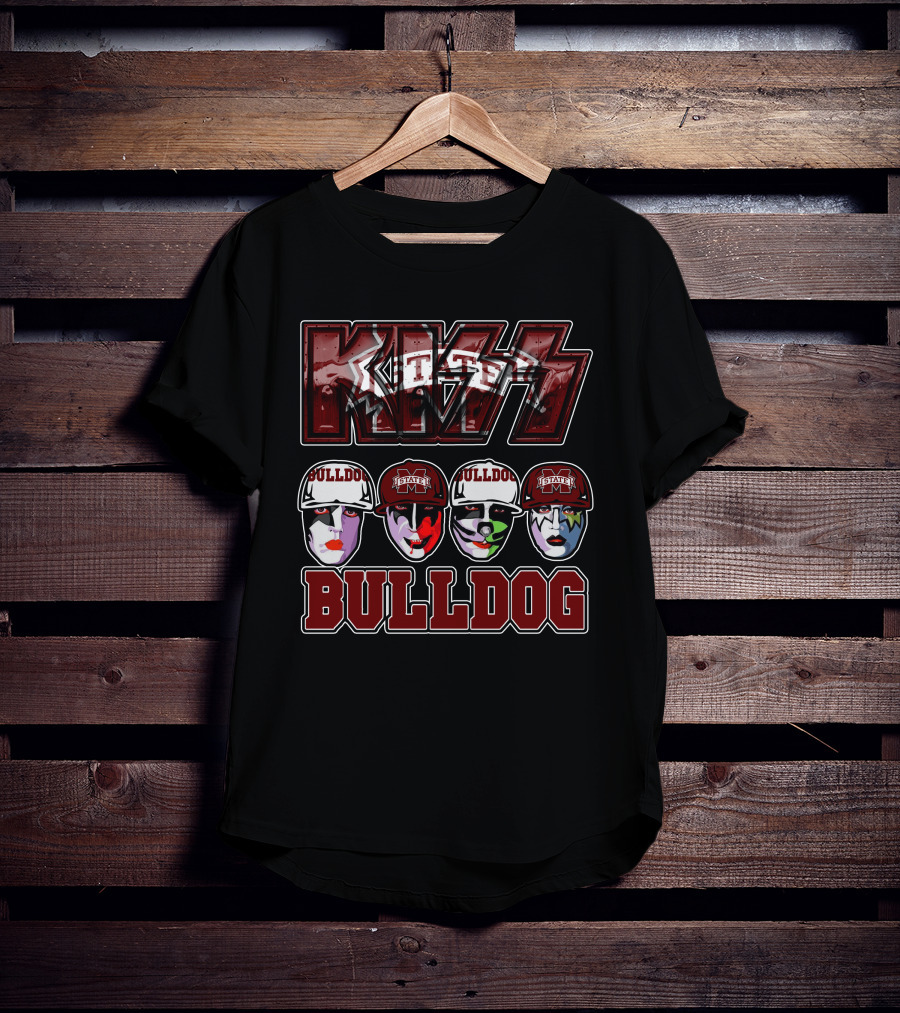 Kiss Mississippi State University Bulldogs Bulldog T-Shirt