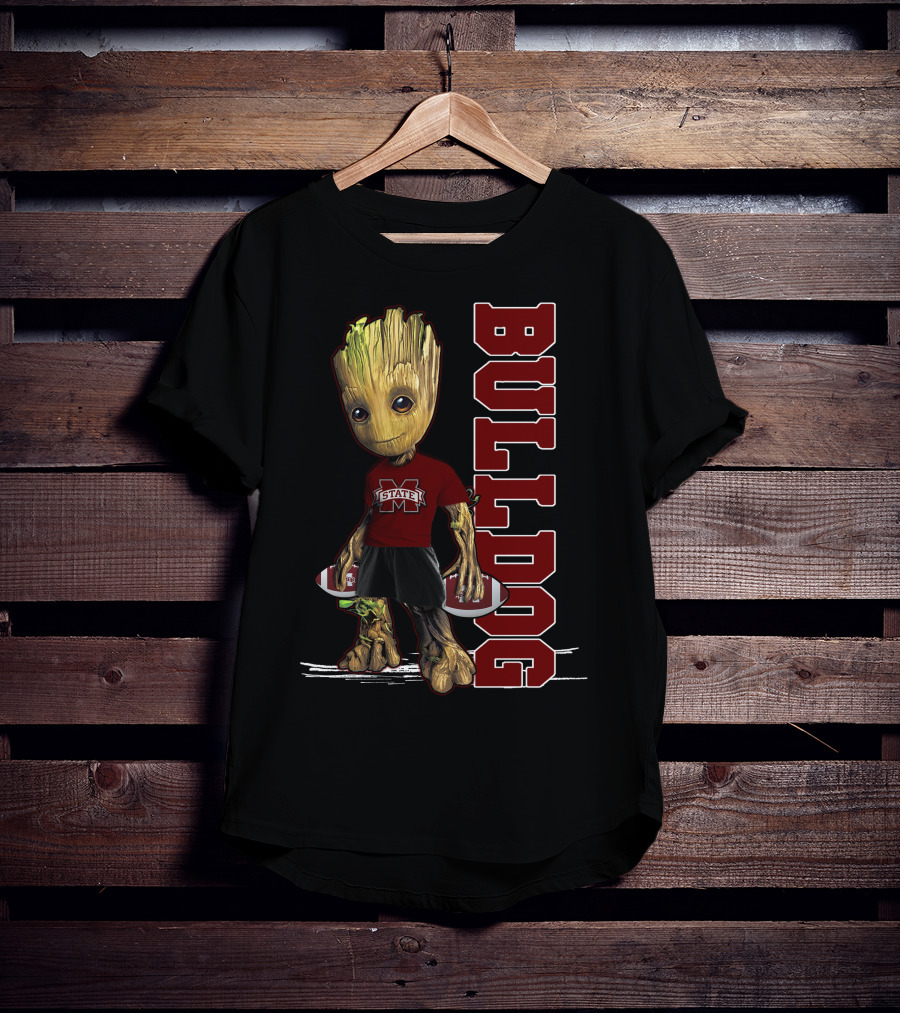 Groot Mississippi State Bulldogs Football Fan T-Shirt