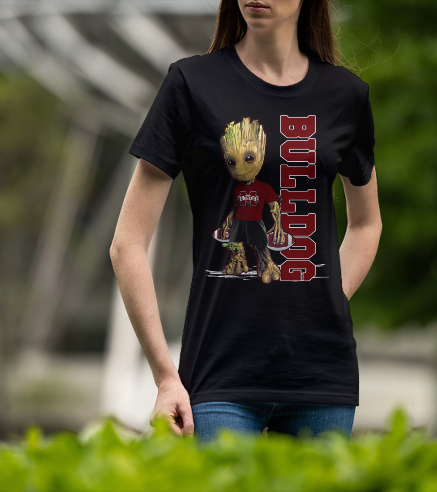 Groot Mississippi State Bulldogs Football Fan T-Shirt