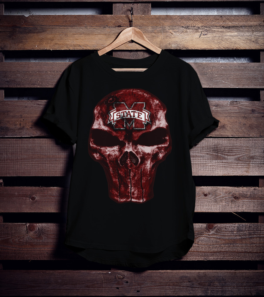 Skull Mississippi State Bulldogs M State T-Shirt