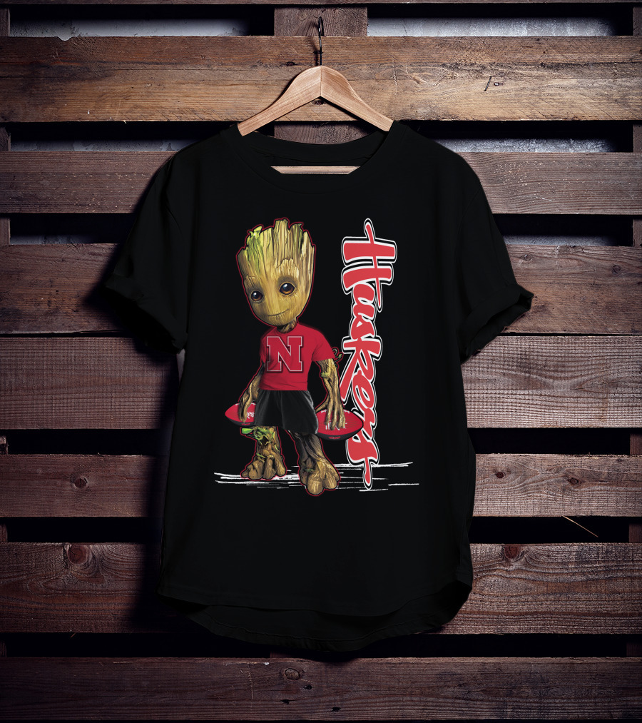 Groot Huskers Nebraska Cornhuskers N T-Shirt