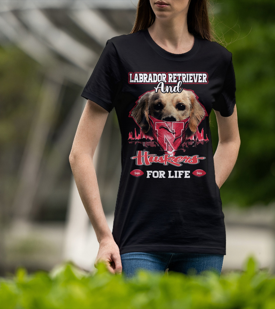 Labrador Retriever And Huskers For Life T-Shirt