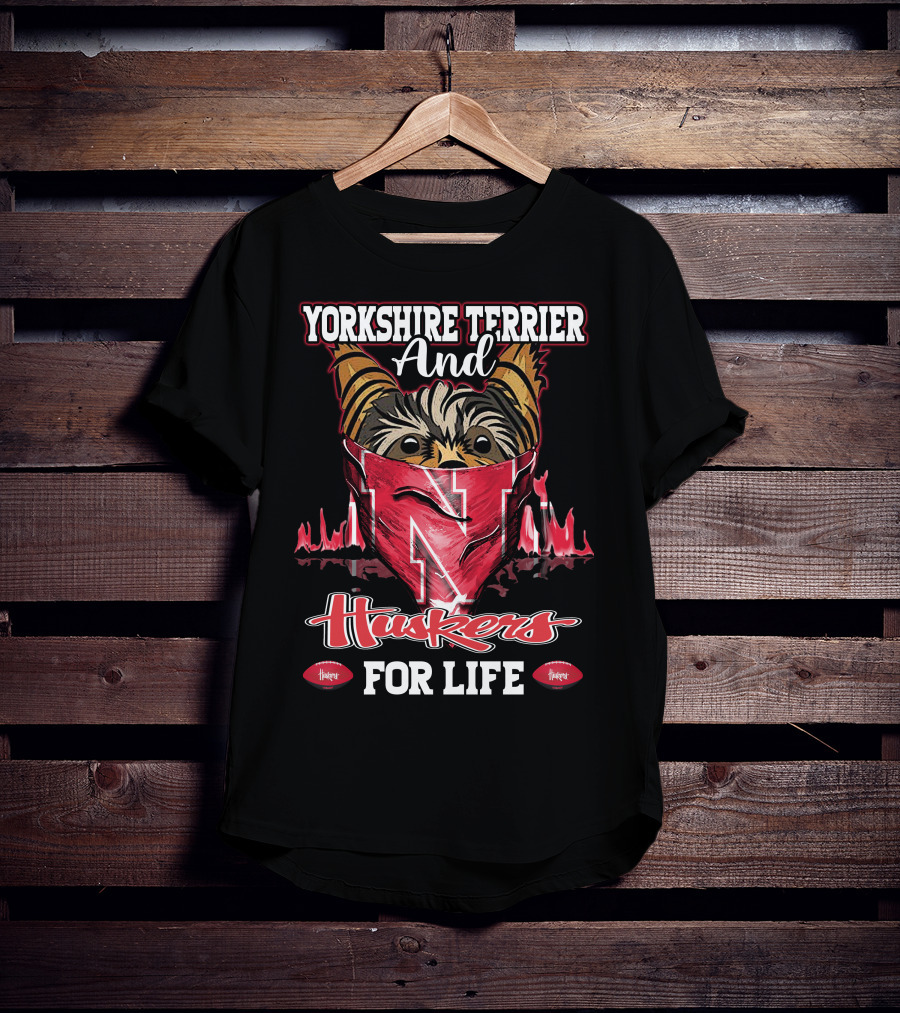 Yorkshire Terrier And Huskers For Life T-Shirt