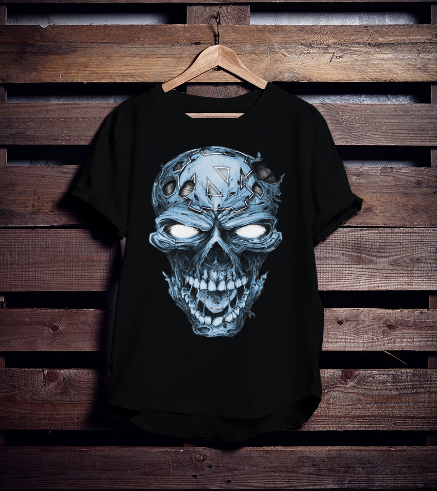 North Carolina Tar Heels Skull T-Shirt