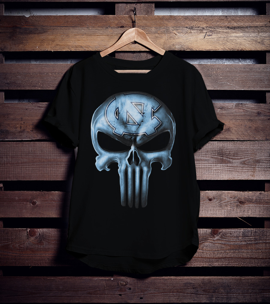 Skull Logo North Carolina Tar Heels T-Shirt