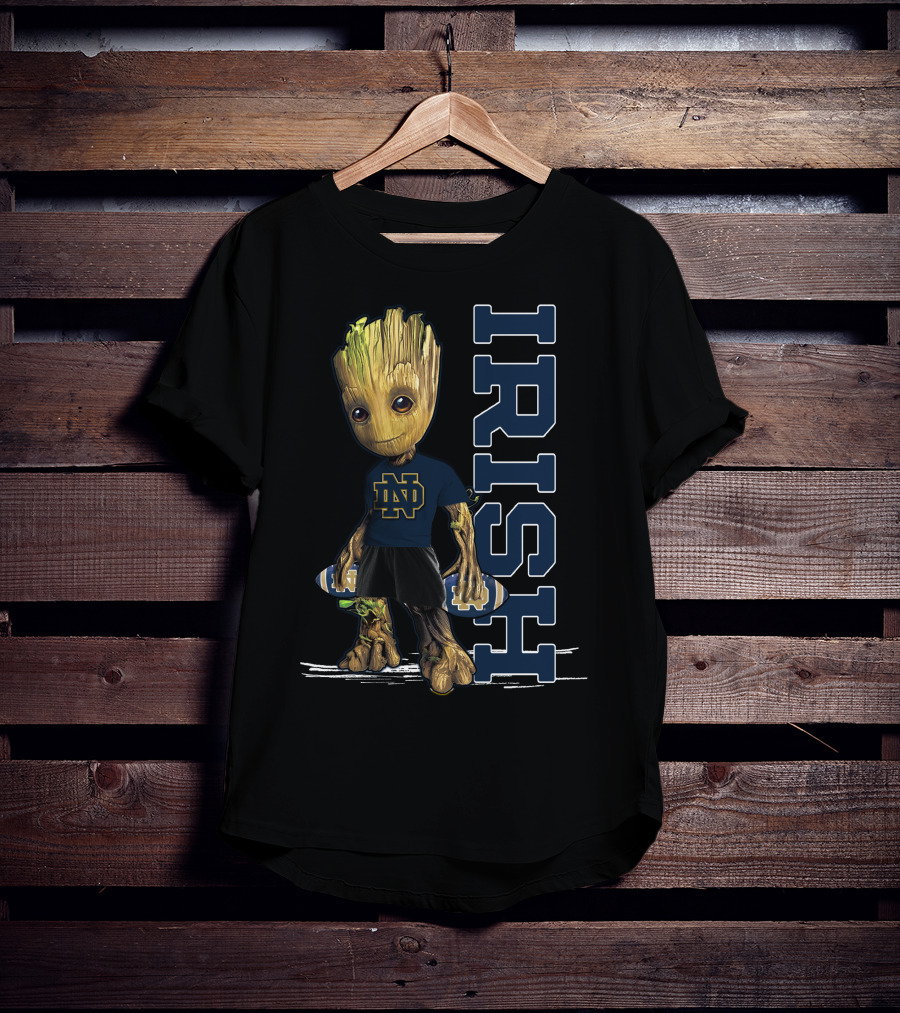 Groot Notre Dame IRISH Football Team Spirit T-Shirt