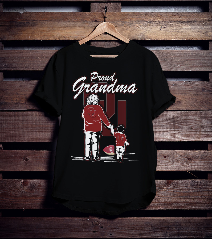 Proud Grandma Oklahoma Sooners OU Football Family T-Shirt